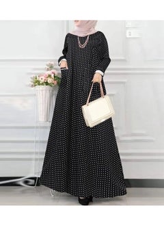 Women's Long Sleeved Spring And Autumn Oversized Polka Dot loose Fitting Robe