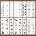 WJIAAA 16pcs Border Stencils for PaintingDragon Star Moon Cloud Pattern Stencils for Crafts Reusable on Wood Burning Drawing Art Paint Patterns DIY Wood Wall Canvas Floor Furniture Crafts - Image 2
