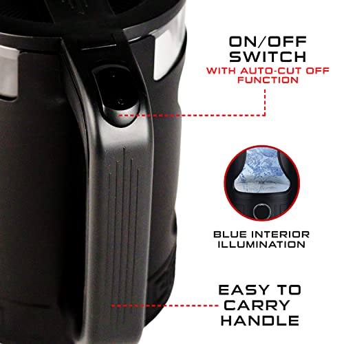iBELL Gekb17M Black Glass Electric Kettle, Glass Kettle, 1500 Watts, 1.7 Litres, With Led Light, Tempered Glass, Auto Cut Off Function, 360 Degree Rotating Base, Black - Image 4
