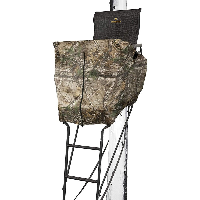 Hawk 15 Man Ladder Blind Kit  Durable Hunting Archery Concealing Camo Weatherproof Treestand Accessory Cover  Compatible with 15Person Big Denali  Sasquatch Ladderstands