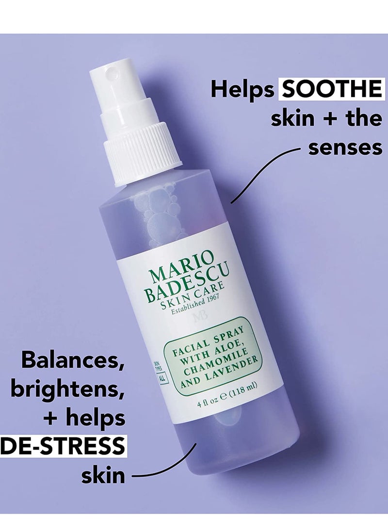 MARIO BADESCU - Mario Badescu Facial Spray with Aloe, Chamomile and Lavender for All Skin Types | Face Mist that Hydrates and Restores Balance & Brightness - Image 1