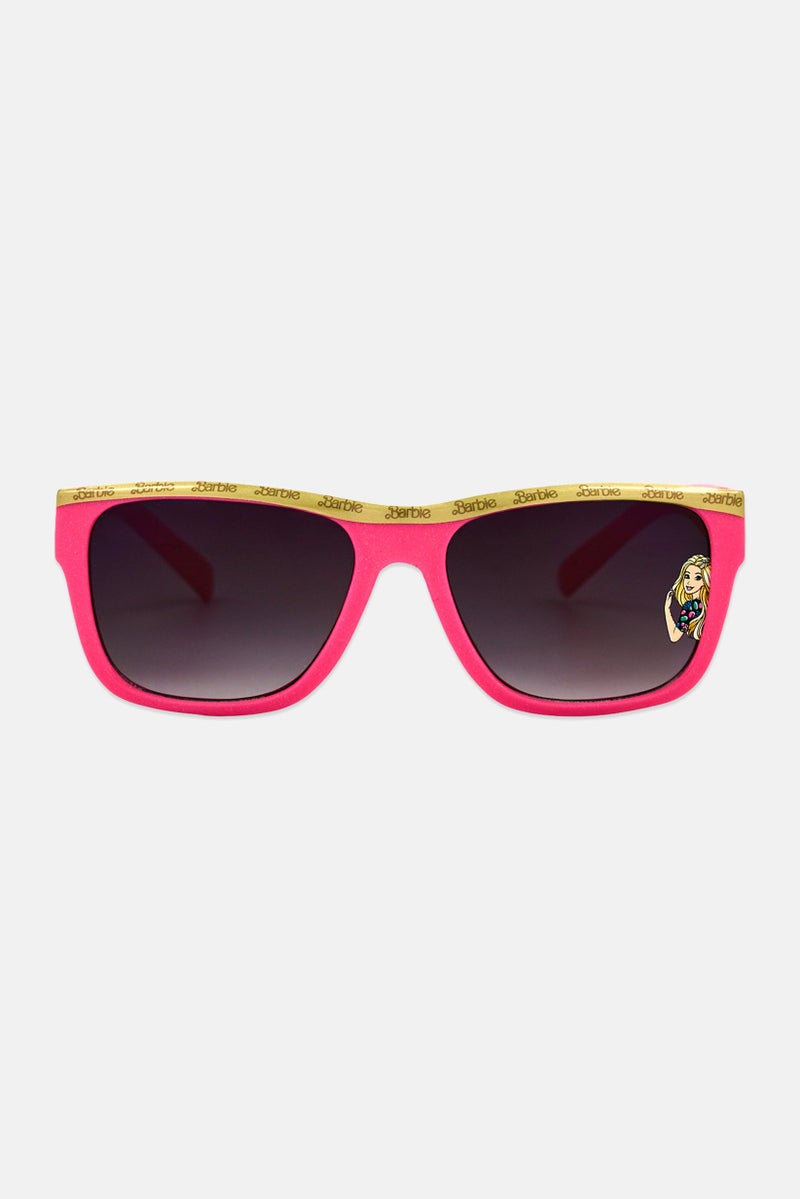 Barbie Kids Girl Square Sunglasses, Pink - Image 1