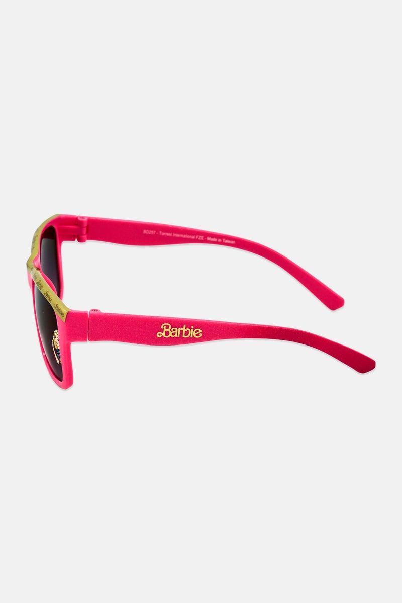 Barbie Kids Girl Square Sunglasses, Pink - Image 3