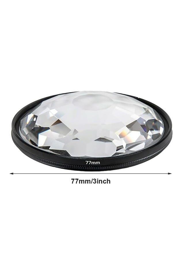 Generic 77mm Crystal Clear Lens Filter Essential for Stunning SLR Photography Capture Gorgeous Images with Kaleidoscope Effect  - Image 1