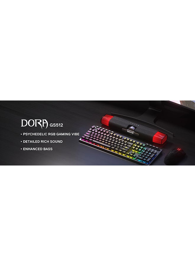 Redragon DORA GS512 Wireless RGB Desktop Speakers, 2.0 PC Computer Stereo Soundbar - Image 3
