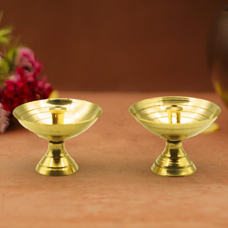 Puja N Pujari Puja N Pujari Brass Kamal Akhand Oil Lamp  - Image 1