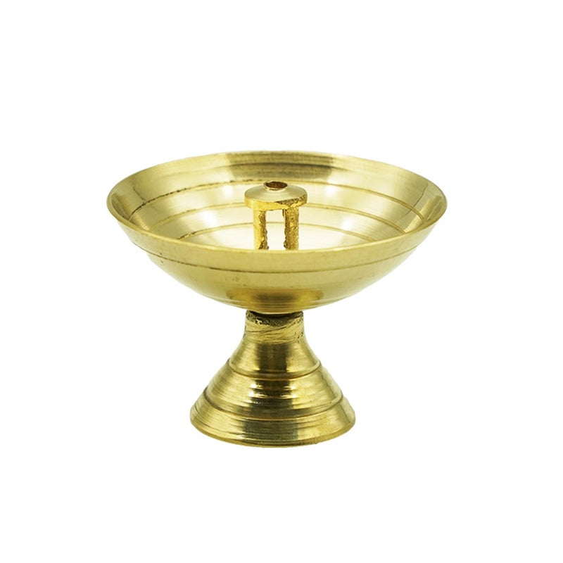 Puja N Pujari Puja N Pujari Brass Kamal Akhand Oil Lamp  - Image 4