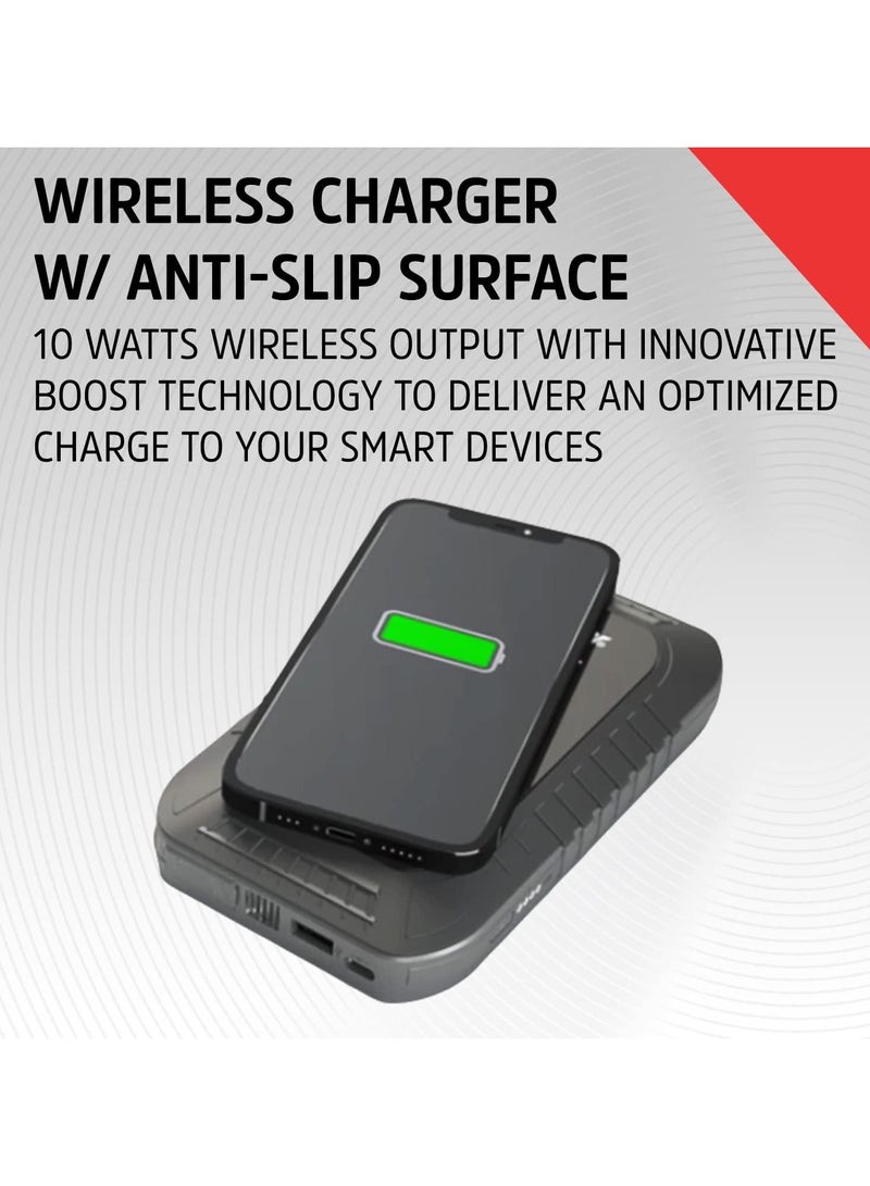 Energizer Energizer Wireless Portable Auto Battery Charger Jump Starter, 12V Lithium Jump Starter Box, Car Battery Booster Pack, Wireless Power Bank Charger & Jumper Cables for up to 6L Gas / 3L Diesel Engines – ETL Certified – Model ENJ1000 - Image 2