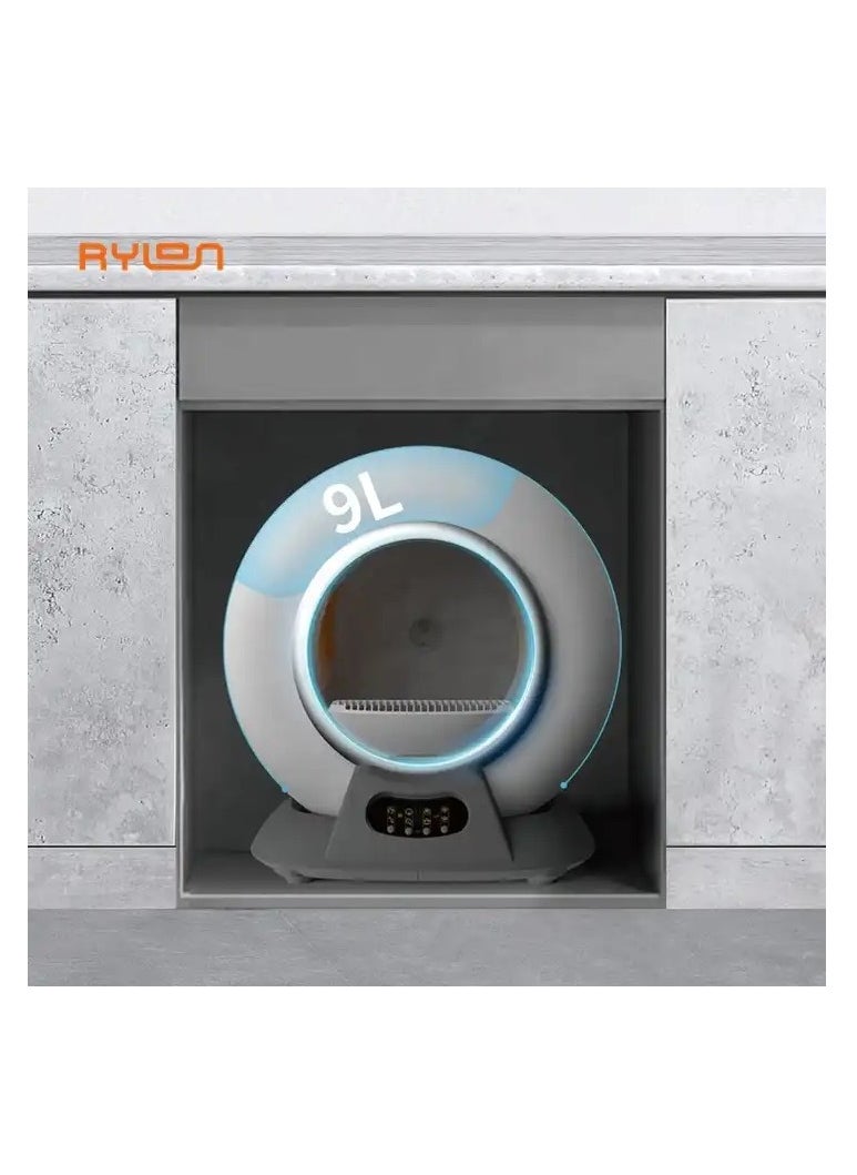 GOLDEN CAT - Smart Cat Litter Basin Automatic Cat Litter Box Self-Cleaning Sandbox Toilet for Multiple Cats - 9L - Image 1