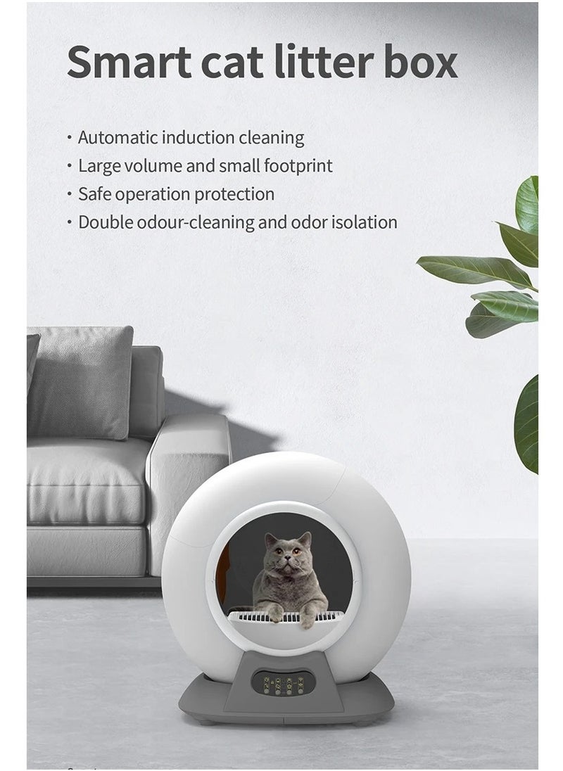 GOLDEN CAT - Smart Cat Litter Basin Automatic Cat Litter Box Self-Cleaning Sandbox Toilet for Multiple Cats - 9L - Image 1