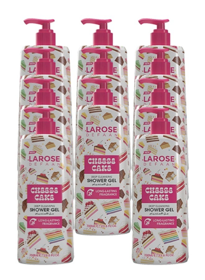 لا روز 11 قطع جل استحمام كعكة الجبن للتنظيف العميق برائحة تدوم طويلاً 700 مل - Image 1
