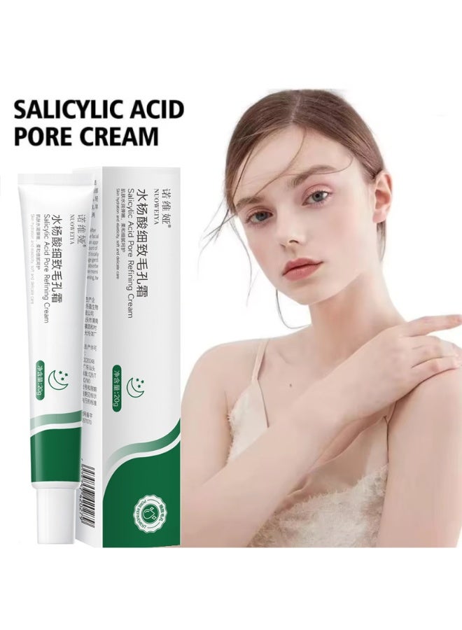 Glossy Face Cream for Dark Spots & Uneven Complexion - Hydrating and Tightening with Salicylic Acid, Plant-Based Ingredients, Non-Greasy Formula for All Light Beige Types, Men & Women - Image 3