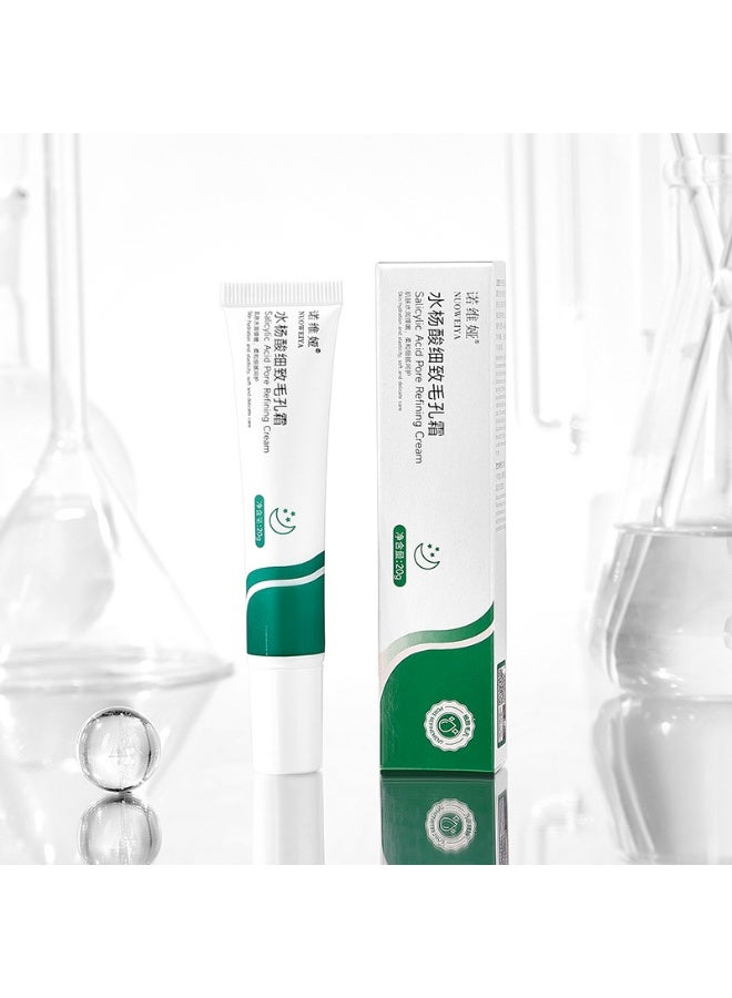 Glossy Face Cream for Dark Spots & Uneven Complexion - Hydrating and Tightening with Salicylic Acid, Plant-Based Ingredients, Non-Greasy Formula for All Light Beige Types, Men & Women - Image 2