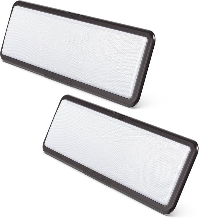 RV CEILING LIGHT FIXTURE 20" X 6.5" - 1450 LUMEN TOUCH DIMMER SWITCH (2-PACK)
