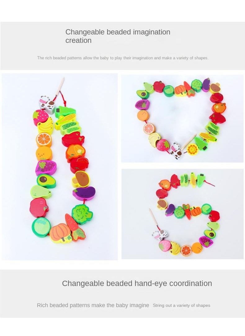 Y&D Children's Wooden Puzzle String Beaded Toy  - Image 3
