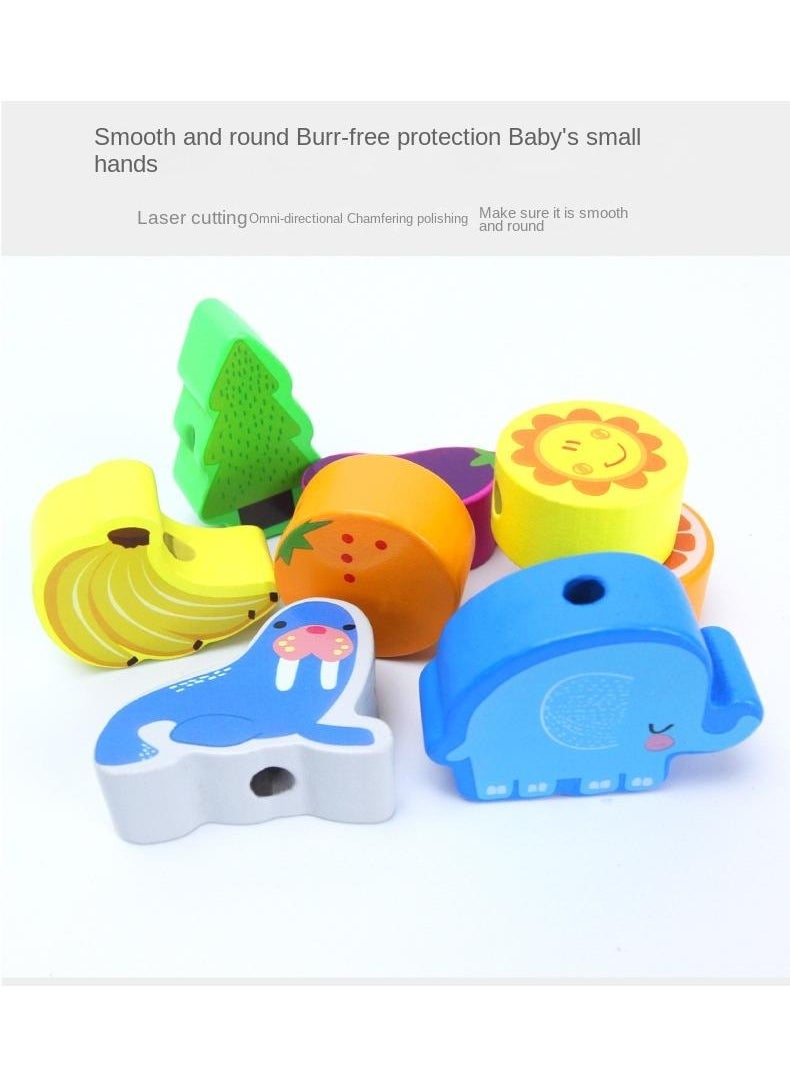 Y&D Children's Wooden Puzzle String Beaded Toy  - Image 2