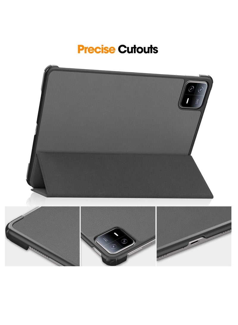 Mmmon Case for XIAOMI Pad 6/Pad 6 Pro,Ratesell Lightweight Trifold Stand Smart Case Cover with Auto Wake Sleep for XIAOMI Pad 6/Pad 6 Pro(Grey) - Image 5