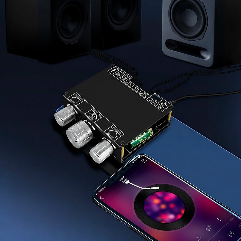 2.1 Channel BT 5.1 Digital Audio Amplifier Board Module High and Low Tone Subwoofer Support AUX Audio Input U disk - Image 5