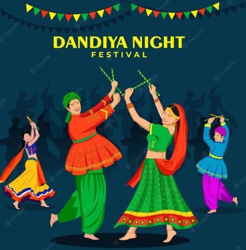 DIGSMORDEN DIGSMORDEN Wooden Tiranga Dandiya Stick for Dance Garba Stick for Navratri Celebration Large Size 144 Inches Pack of 1 Pair  - Image 5