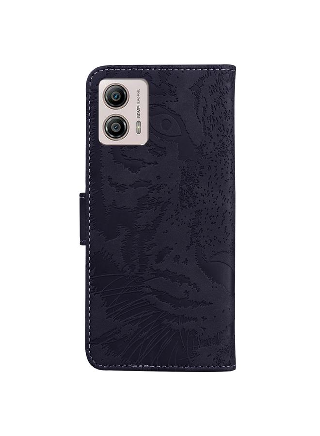 اس-توب جراب لهاتف Motorola Moto G13 / G23 / G53 جراب هاتف جلدي بنقشة نمر - Image 3