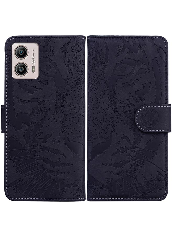 اس-توب جراب لهاتف Motorola Moto G13 / G23 / G53 جراب هاتف جلدي بنقشة نمر - Image 1