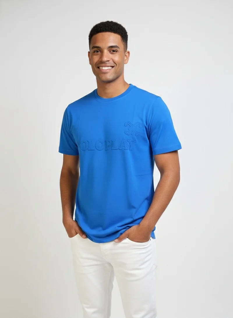 Polo Play  Men’s Graphic and Embossed T-Shirt-2 pack for Men | Best Price UAE
