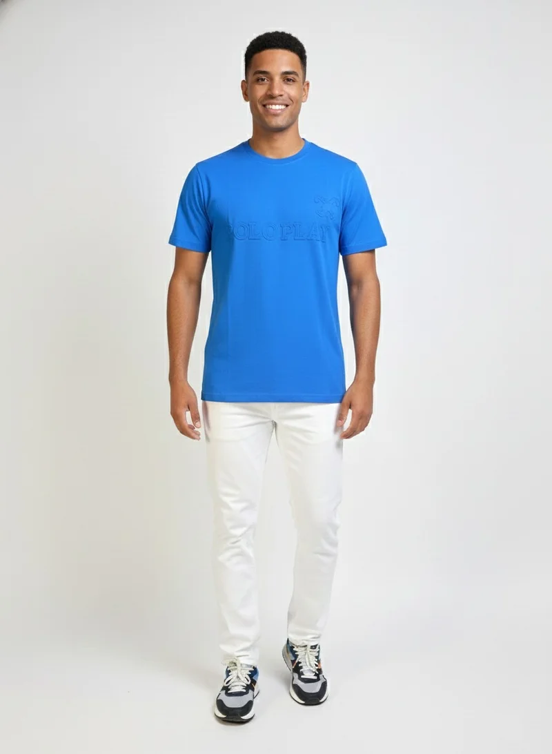 Polo Play  Men’s Graphic and Embossed T-Shirt-2 pack for Men | Best Price UAE