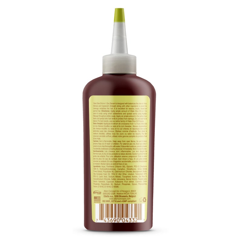 Vitale Olive Oil 4 In 1 Growth Serum, 4 Oz - Image 2