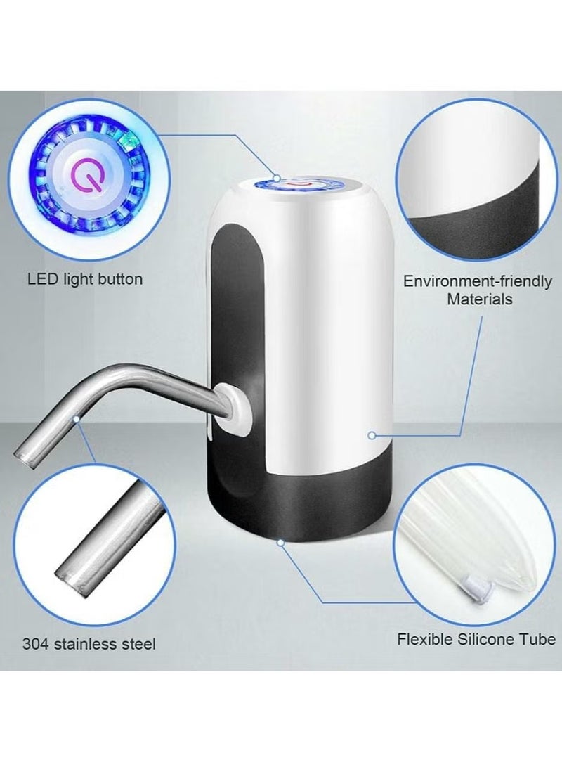 NORMELLE Wireless Electric Water Pump Dispenser – USB Charging Portable Water Bottle Pump for 2–5 Gallon Jugs – Automatic Drinking Water Dispenser for Home, Office, Kitchen & Camping – Multicolour - Image 2