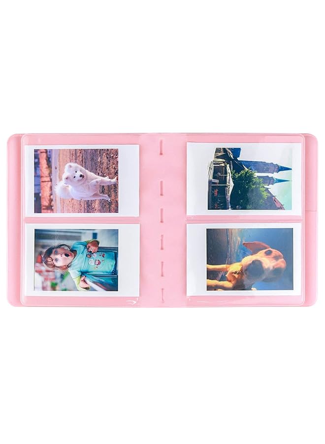 erorex Photo Album Films Book For Fujiflm Instax Mini 12 11 9 8+ 8 7S 25 26 50S 70 90 Polaroids Z2300 Pic 300P Hp Sprocket Hellokitty Iceblue Kodak Smile Printomatic Pink 64 Pockets - Image 2