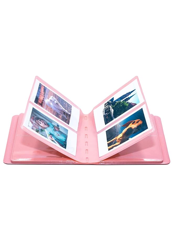 erorex Photo Album Films Book For Fujiflm Instax Mini 12 11 9 8+ 8 7S 25 26 50S 70 90 Polaroids Z2300 Pic 300P Hp Sprocket Hellokitty Iceblue Kodak Smile Printomatic Pink 64 Pockets - Image 3