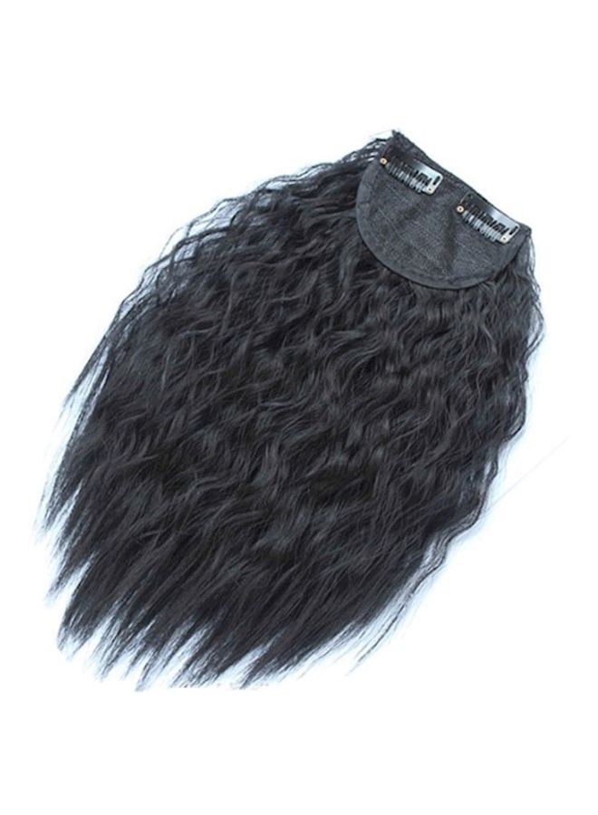 NIBEMINENT Hair Toppers Clip Wig Black - Image 2