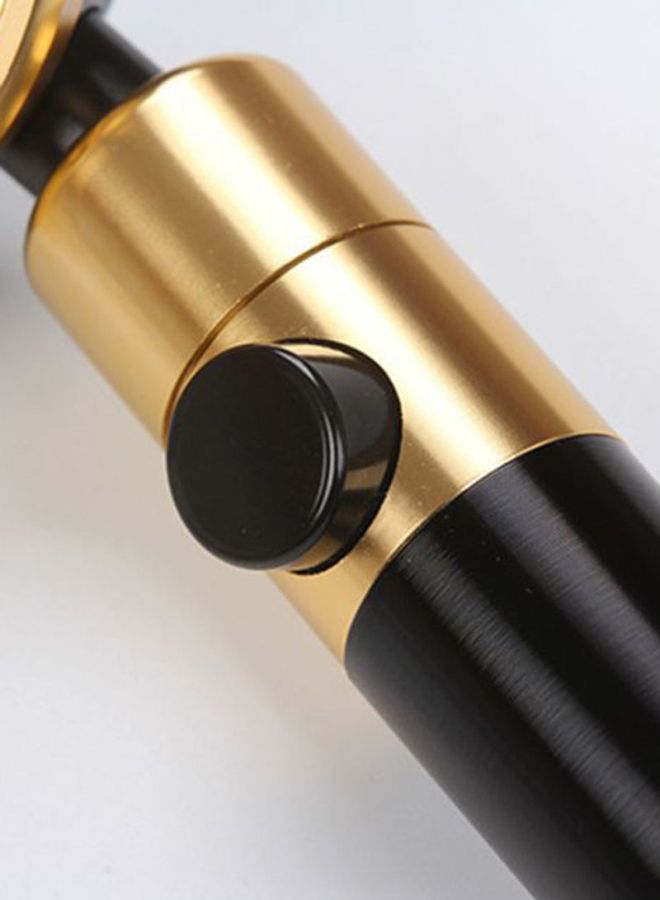 NIBEMINENT Rotatable Shower Head Black/Gold 26.5x8x5cm - Image 4