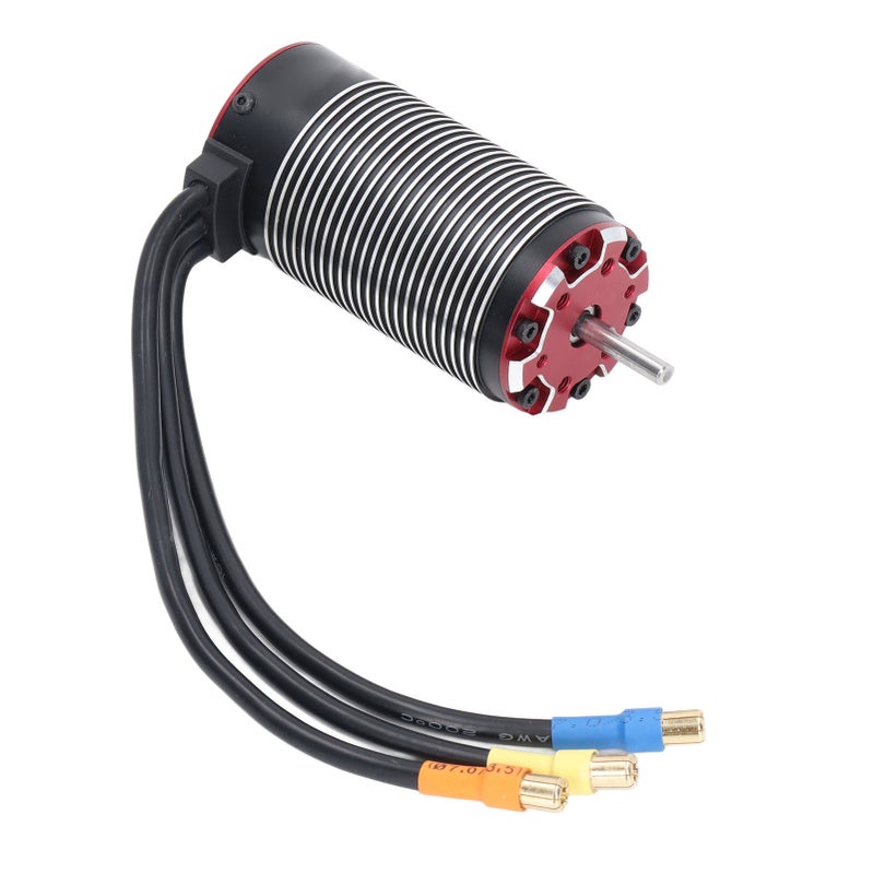 Brushless Motor 2150KV 4 Pole Rotor - Sturdy Aluminum CNC Case Sensorless Motor for RC Car Hobbyists, DIY RC Vehicle Builds - Image 5