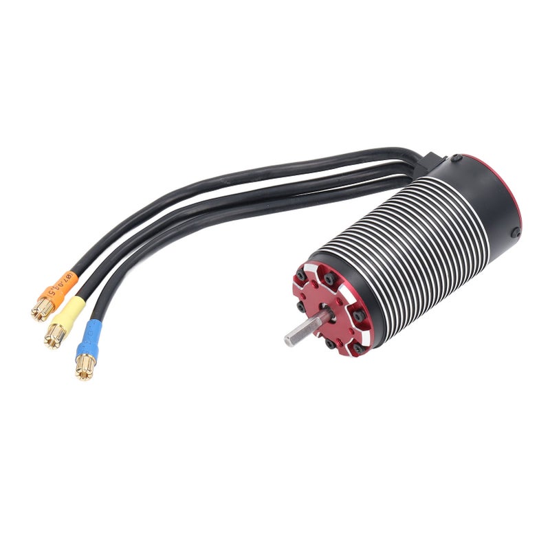 Brushless Motor 2150KV 4 Pole Rotor - Sturdy Aluminum CNC Case Sensorless Motor for RC Car Hobbyists, DIY RC Vehicle Builds - Image 1
