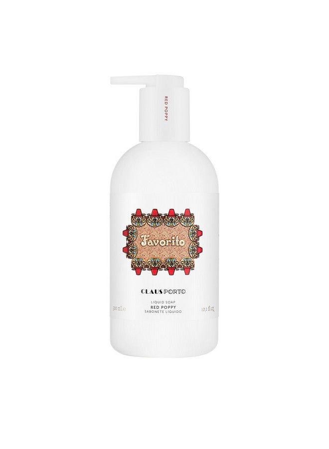Claus Porto Claus Porto Favorito Liquid Soap, Red Poppy, 10.14 Fl Oz  - Image 1