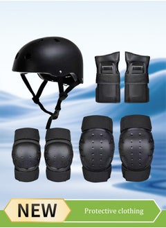 Generic Kids Bike Helmet, Toddler Helmet for Youth Adult, Knee Pad Elbow Pad Wrist Guard Protective Gear Set for Skateboard, Bike, Skating, Cycling, M（26-50kg）  - Image 1