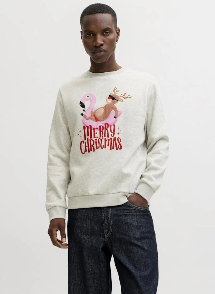 JACK & JONES Christmas Pullover Sweatshirt