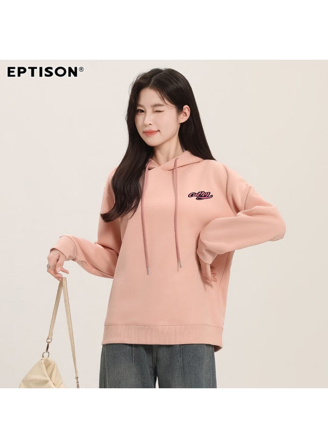 EPTISON Yipin Tiancheng Autumn Round Neck Hoodie Women Loose Casual Pullover Long Sleeve Letter Print Top Women - Image 3