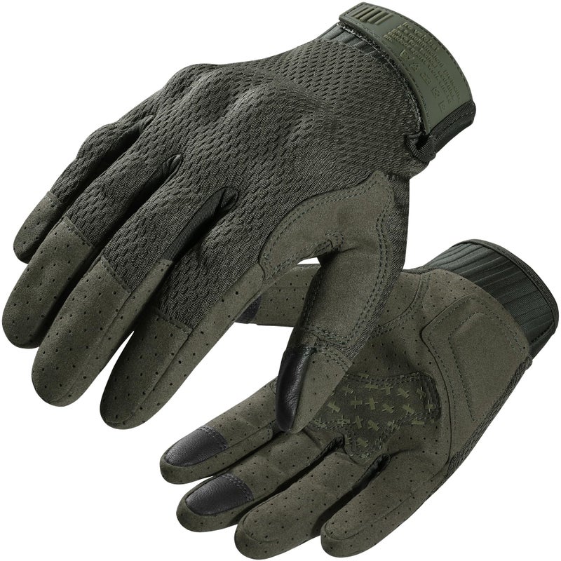 Generic WTACTFUL Breathable Tactical Gloves for Men, Touchscreen Capable Gloves for Airsoft Paintball Hunting Motorcycle Cycling Green XL  - Image 1
