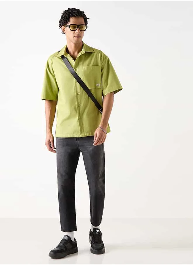 Ecko Unltd. Ecko Relaxed Fit Shirt with Pocket and Short Sleeves