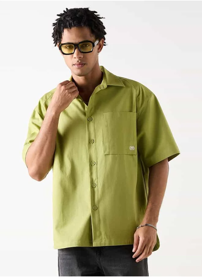 Ecko Unltd. Ecko Relaxed Fit Shirt with Pocket and Short Sleeves