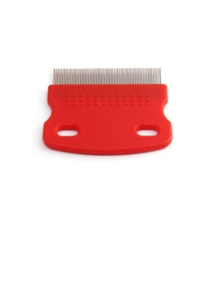 MySouq-Stainless Steel Pet Grooming Hair Comb Long Thick Hair Fur Removal Flea And Lice Brush Pets Combs For Dog Cat Rabbit Guinea (multicolors) - Image 1