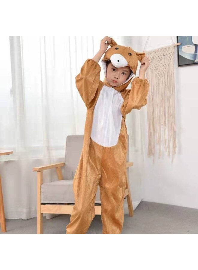 Toy Box Bear Costume, Kids Animal Costumes Boys Girls Fancy Dress Outfit Cosplay, Size M(4-5 Years) - Image 1