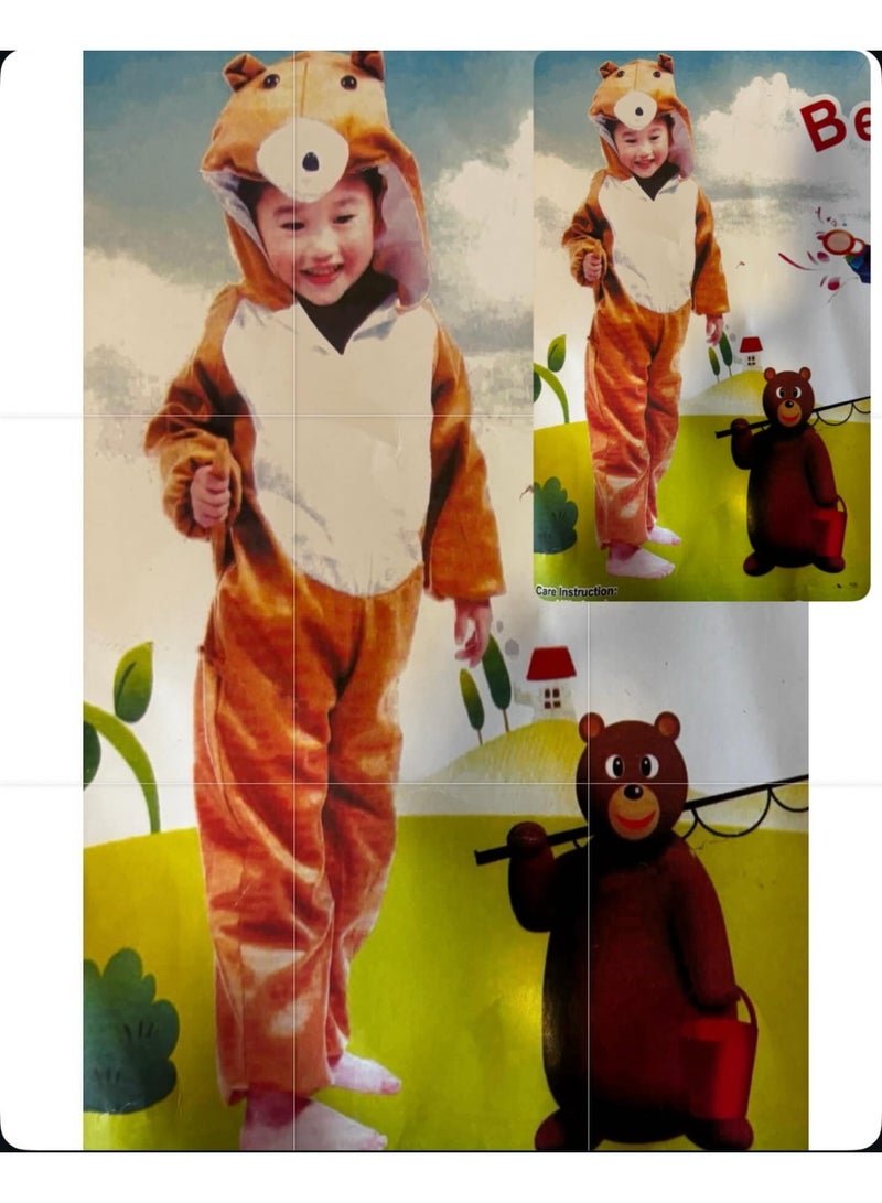 Toy Box Bear Costume, Kids Animal Costumes Boys Girls Fancy Dress Outfit Cosplay, Size M(4-5 Years) - Image 2