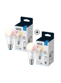 Wiz Wiz Wi-Fi Tunable Smart A60 LED Bulb 8.8W Colored 2Pcs Bundle 