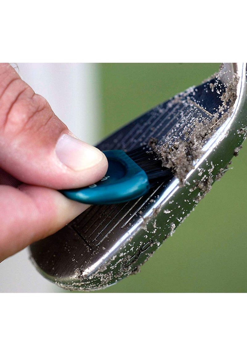 SOLARAE Pocket Golf Club Groove Brush Set 20 Packs Cleaner Golf Club Groove Cleaning Tool Ergonomic Design for Cleaning Golf Heads Golf Ball Shoes Black Red Blue Yellow - Image 5