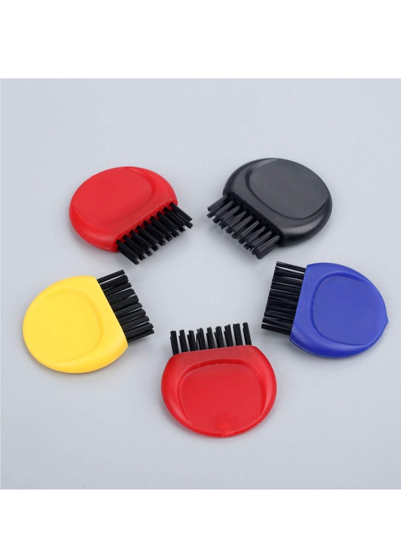 SOLARAE Pocket Golf Club Groove Brush Set 20 Packs Cleaner Golf Club Groove Cleaning Tool Ergonomic Design for Cleaning Golf Heads Golf Ball Shoes Black Red Blue Yellow - Image 3