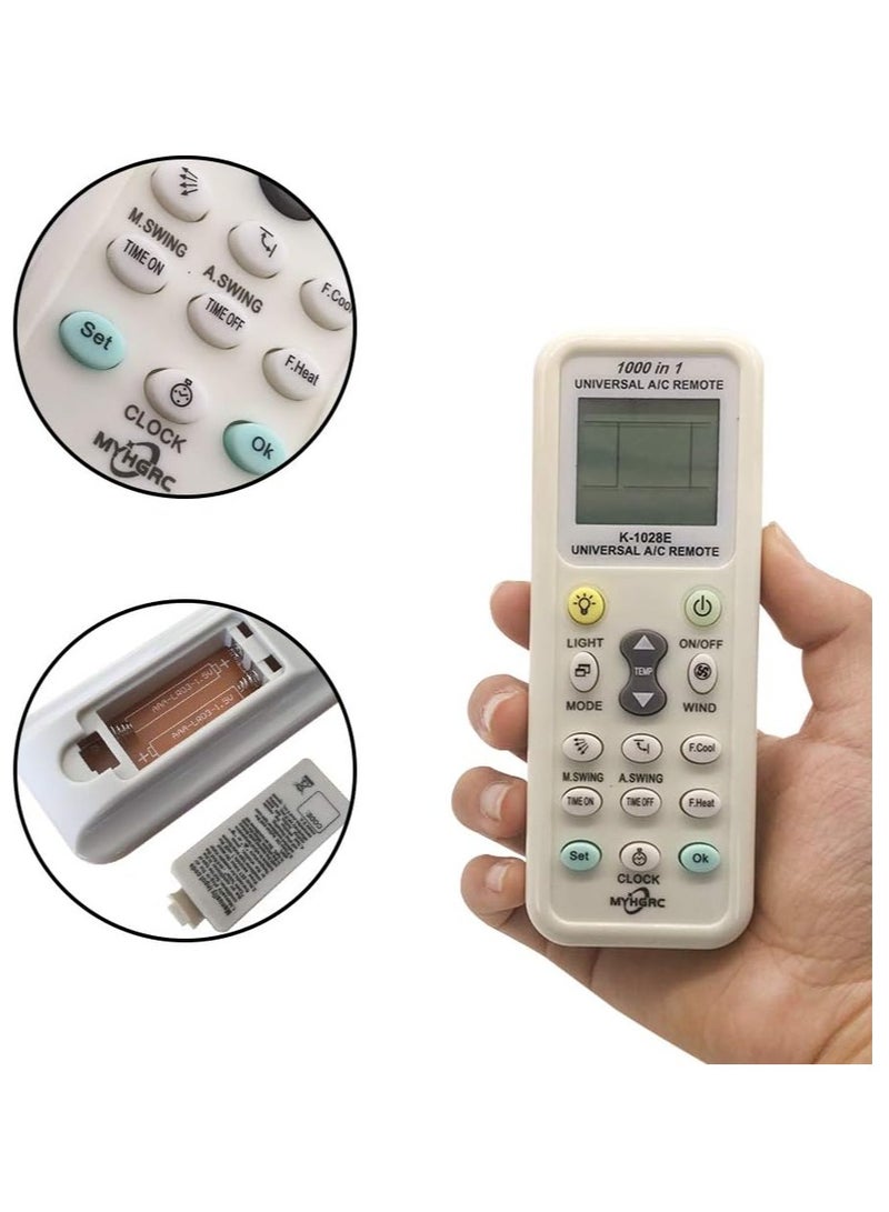 MYHGRC جهاز تحكم عن بعد مكيف هواء عالمي - متوافق مع أرياجيل، كاريير، دايكن، غري، هيتاشي، إل جي، سامسونج، يورك، ميتسوبيشي، آرتستون والمزيد - إعداد سهل، بحث تلقائي، جهاز تحكم ذكي لمكيف الهواء لأكثر من 1000 نموذج - Image 2
