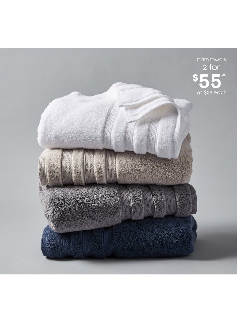 Lavish Touch Ultima 4 Pack Premium Bath Towels Silver (70 x 140 cm) 100% Cotton 700 GSM, Zero Twist, Highly Absorbent Quick Drying - Image 3